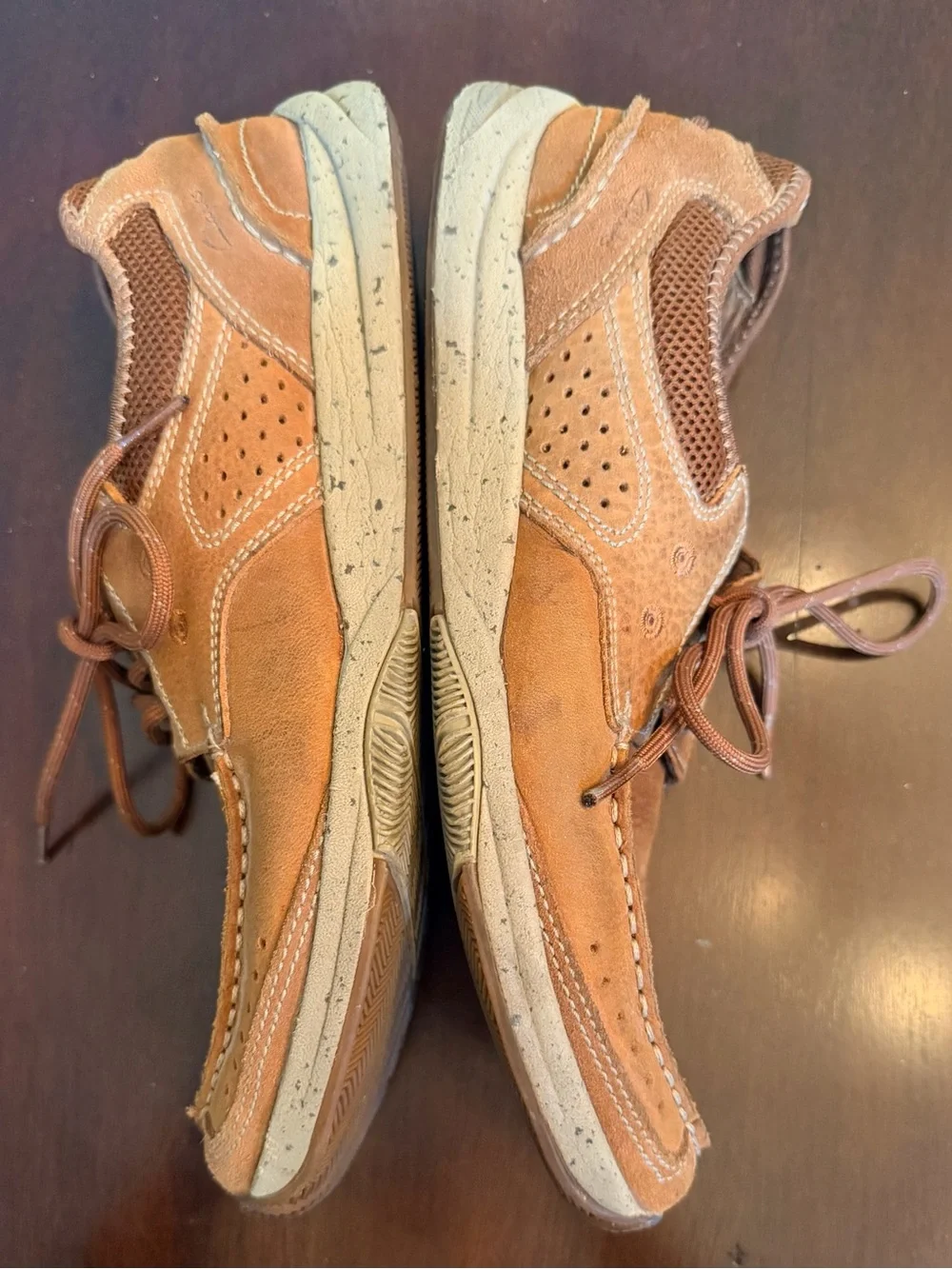 Clarks Men's Tan Leather Boat Shoes